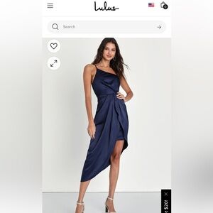Lulus One Shoulder Midi Dress